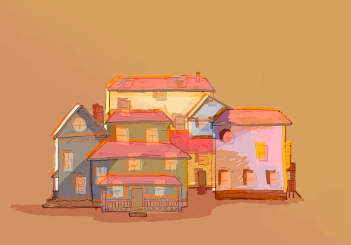 Home in the Sun (Procreate, 2025)